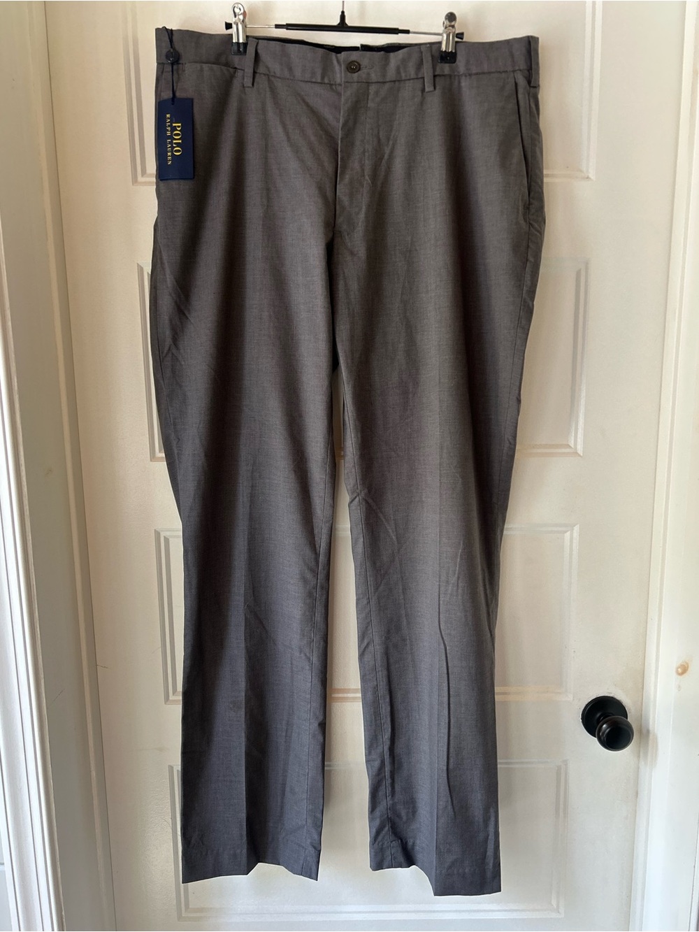 Polo Ralph Lauren Classic Fit Pants Mens 36x34 Gray Italian Fabric NWT Preppy